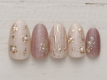 きらめきFlowerネイル　5990円