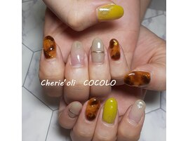 琥珀ネイル