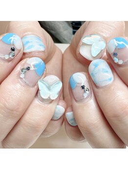 ネイルージュ 梅ヶ丘店(Nailouge)/バタフライネイル☆