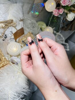 リノ(RINO)/親指ワンポイント猫ちゃん