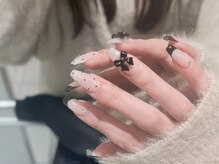 ソウ 難波店 nail salon Sou/ドット×リボンネイル
