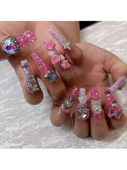 スカルプ10本アート　Lまで