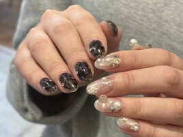 モノクロモノトーンネイル