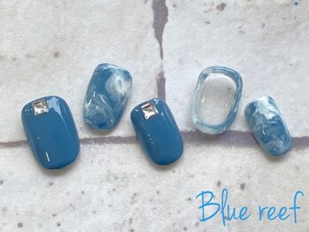 ネイルアンドまつげエクステ ブルーリーフ 四谷三丁目店(Blue Reef)/マーブルネイル