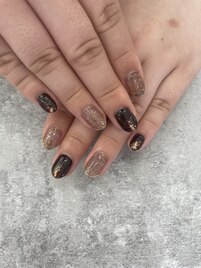 定額Bコース 秋ネイル