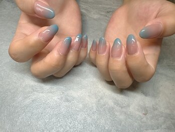 エンジェリック カラーズ(Angelic colors)/ブルーグラデーションネイル☆