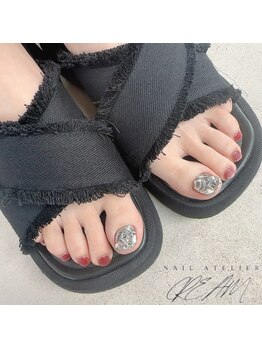 クリーム(Nail Atelier CREAM)/ストーン埋めつくし