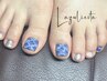【フットネイル】10種類から選ぶ★シンプルアート定額コース¥6380