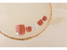 エムスラッシュ ネイル センター北店(M.SLASH)/オレンジサマーネイル