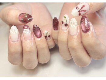 さくらんぼネイル