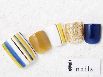 アイネイルズ 新宿店(I nails)/オータムストライプ