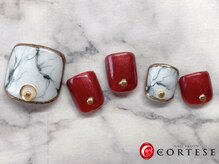 ネイルサロン コルテーゼ 四条烏丸店(CORTESE)/大理石　マシン使用無し