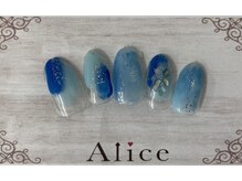 ネイルアンドアイラッシュ アリス(Alice)/デザインネイル￥7500（税込）