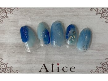 ネイルアンドアイラッシュ アリス(Alice)/デザインネイル￥7500（税込）