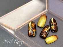 ネイルルージュ(Nail Rouge)/マグネットネイル×べっ甲ネイル