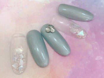 ティアラ(Tiara)の写真/【ハンドワンカラーオフ込4400円～】高技術×丁寧なケアで美しい指先をキープ♪[フレンチ/ワンカラー/駒込]