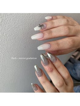 private nailsalon SEA/silver gradation