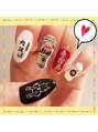 アミュージングネイル(amusing nail)&nbsp;大好きなお酒！すべて手描きです☆文字ネイルお任せください！