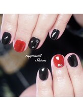 たゆ ネイル(たゆnail)/モードブラックネイル