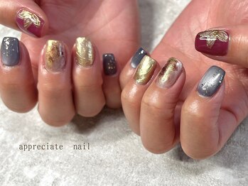 アプリシーエイトネイル(appreciate nail)/サンプルデザイン♪