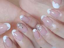 ネイルズ バイ ユイ 外苑前(Nails by Yui)/もこもこフレンチネイル