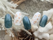 ネイル ナテュール 平塚店(Nail Nature)/ヒョウ柄　ミラーネイル