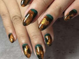 【パラジェル】べっ甲ネイル