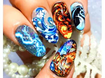 お客様オーダー強め痛ネイル