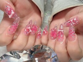 クリアピンクネイル