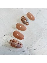 フレイムス アイラッシュ アンド ネイル(FRAMES)/チェック柄ネイル♪