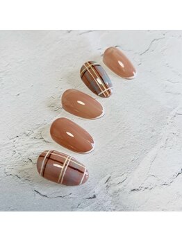 フレイムス アイラッシュ アンド ネイル(FRAMES)/チェック柄ネイル♪