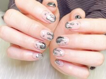 エムネイル(M-Nail)/★とろけるミラーアートネイル★