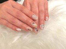 クーア(CUORE)の雰囲気（ワンホンネイル☆シンプルきらきらネイル☆ちゅるんワンカラー♪）