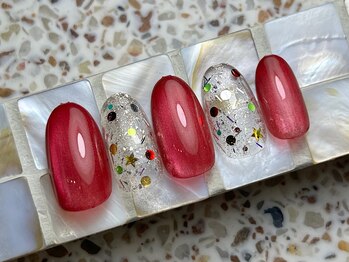 ネイルサロン プール ヴー(Nail Salon Pour Vous)/【12月定額】クリスマフネイル