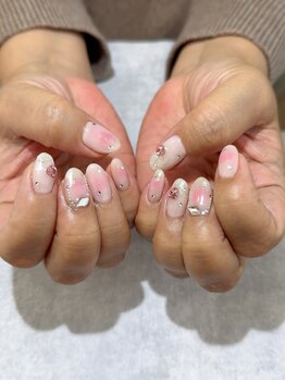 コウメ(KOUME)/チークネイル+有料パーツ