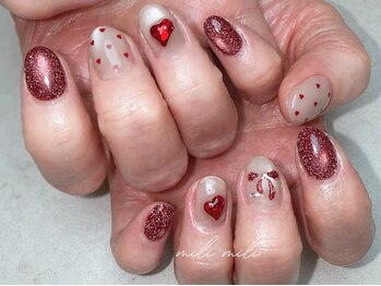 ミリ ミリ(mili mili)/バレンタインネイル
