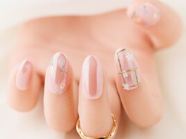 今からピッタリお花ネイル！