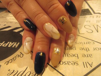 ラヴュール(LA Beaull)/大理石ネイル　7990