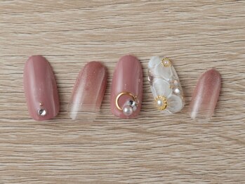 ネイルサロンアンドスクール ミュー(Nail Salon & school mieux)/フラワーネイル