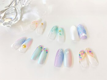 ネイルサロン アミ(Amie)/夏ネイル☆4本アート