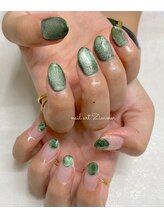 ネイルアート ジマー/60minartとマグネットのちぐはぐ