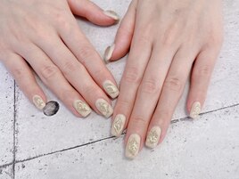 ミラー凸凹ネイル