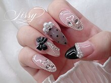 シシー 難波店(sissy)/甘めブラックネイル