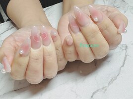 チーク×つながりハートライン