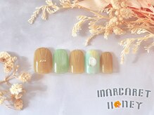 マーガレットハニー 本八幡/ぷっくりニュアンスパールネイル