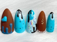 ネイルズ とんぷそん/チョコミントネイル♪