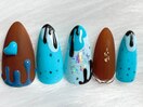 チョコミントネイル♪