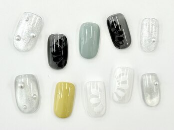 ネイルサロンクイール 宇都宮店(NAIL SALON QUILL)/手描きフラワー×マグネット