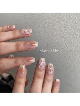 private nailsalon SEA/cheek ribbon