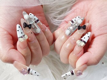 ハナアイ サロン 新大久保店(hanaai salon)の写真/【オーダーコース¥8800～パラジェル/フィルイン可】韓流可愛/キラキラカラー変更可♪初回オフ無料です◎